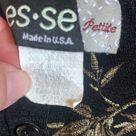 Es se petite faux button front blouse - Picture 3 of 4